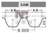 Steuerriemen Timing Belt:CT909/ 150S8M23